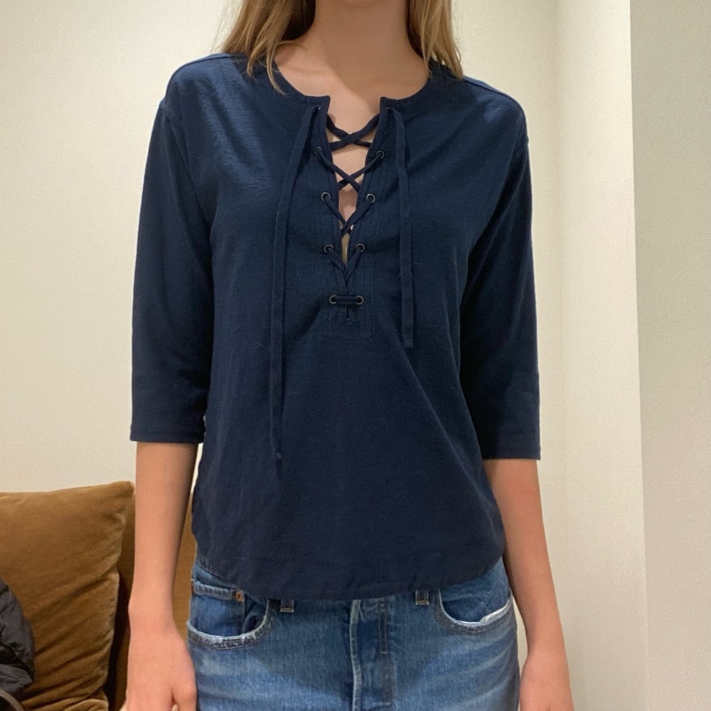 Lace-Up Shirt